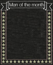 man of the month written on blackboard background high resolution, easy to use