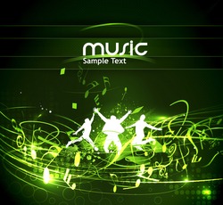 Abstract music dance background for music event design. vector illustration.