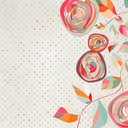 ?intage flower template, floral background. And also includes EPS 8 vector