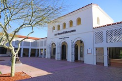 PHOENIX, AZ -23 FEB 2018- View of the Heard Museum, a private, not-for-profit museum dedicated to the advancement of American Indian art in the Sonora Desert near Scottsdale, Arizona.