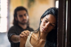 Social issues, domestic violence with young husband trying to reconcile with abused wife