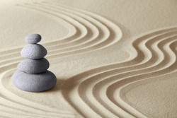 japanese zen garden meditation stone concept for balance harmony and relaxation