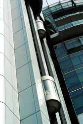 Hi-tech modern building details - Strong lines and patterns. Great as a background or a design element.