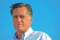 HOLLAND, MICHIGAN - JUNE 19, 2012: Mitt Romney campaign rally at Holland State Park, June 19, 202 in Holland, Michigan.