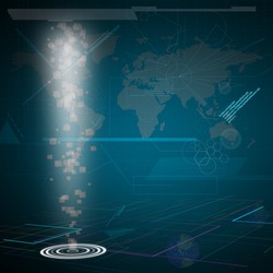 Technology Background as Digital world concept. Elements of this image furnished by NASA