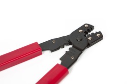 A standard tool for crimping electrical terminals and connectors to electrical wire.
