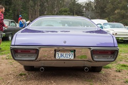 SAN FRANCISCO - SEPTEMBER 29: A 1972 Plymouth Satellite is on display during the 2012 Jimmy's Old Car Picnic in Golden Gate Park in San Francisco on September 29, 2012