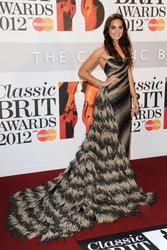 Laura Wright arriving for the Classic Brit Awards 2012 at the Royal Albert Hall, London. 02/10/2012 Picture by: Steve Vas