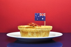 Australia Day January 26, - or Anzac Day - celebrate with traditional Aussie tucker food meat pies and tomato sauce.