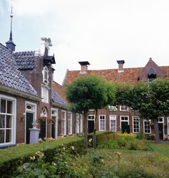 The Sint Anthony gasthuis in Groningen is one of the unique hofjes in Holland. A hofje is a Dutch word for a courtyard with almshouses around it.