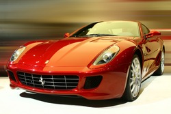 Red sports vehicle. Submitted as editorial. Part of a series of cars approved in my gallery.