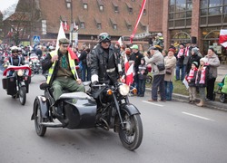GDANSK, POLAND - NOVEMBER 11: Independence day parade. The parade is dedicated to the memory's independence in 11 November 1918. November 11, 2013 in Gdansk, Poland.