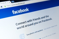 MANCHESTER - JAN 14: The Facebook home page on Jan. 14 2014 in Manchester, UK. Facebook has signed a deal with Yandex to allow Russia�s online search engine to display public data from Facebook users.