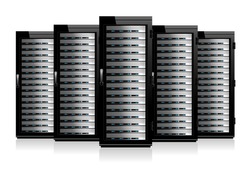 Five Serves - Information technology conceptual image - Raster Version