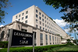 WASHINGTON - JUNE 1: U. S. Department of State Headquarters on June 1, 2014 in Washington, DC.