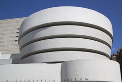 NEW YORK - JUNE 5: The Solomon R. Guggenheim Museum of modern and contemporary art in Manhattan on June 5, 2014. Designed by Frank Lloyd Wright museum opened on October 21,1959