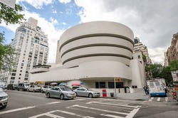 NEW YORK - JUL 17: The famous Solomon R. Guggenheim Museum of modern and contemporary art, on July 17, 2014 in New York City, USA
