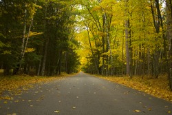 This image was captured during a beautiful autumn day in Wisconsin's Door County at Potawatomi State Park.