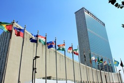 New York, NY - September 12, 2011 - United Nations Headquarters in New York City