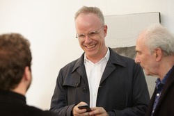 TURIN, ITALY - NOVEMBER 06: Hans Ulrich Obrist, art curator and critic at Artissima, contemporary art fair vernissage on November 6, 2014 in Turin.