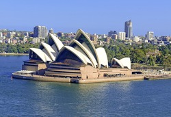 SYDNEY - CIRCA NOVEMBER 2014. The Sydney Opera House is an epicenter of performing arts which draws tourists from around the globe contributing to the recent rapid increase in tourism in Australia.