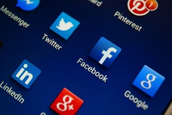 BANGKOK-JANUARY11 2015: Facebook Icon on Phone Facebook is an online social networking service headquartered in Menlo Park, California.