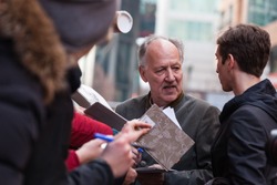 BERLIN, GERMANY - FEBRUARY 06: the director Werner Herzog attends the 'Queen of the desert' photocall during the 65th Berlinale International Film Festival at Grand Hyatt Hotel on February 6, 2015