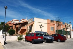 TORREVIEJA, SPAIN - MAY 7, 2012: Torrevieja is a Mediterranean city, with a privileged location and the unique climatic conditions. Is as the ecological clean region of Europe. Residential complex.