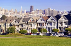 SAN FRANCISCO - CIRCA DECEMBER 2013. The housing market continue its strength across most major cities. San Francisco, is one of the cities benefiting from the recent rise in home prices. California.