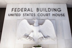 HARRISBURG, PA - MAY 2: Ronald Reagan Federal Building and Court House on May 2, 2015 in Harrisburg, PA.