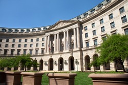 WASHINGTON, DC - MAY 4: United States Environmental Protection Agency Headquarters in Washington, DC on May 4, 2015. The EPA's mission is to protect human health and the environment.