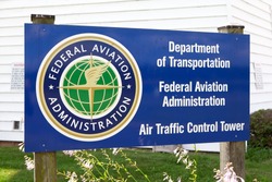 LITITZ, PA - JULY 24: Sign for the Air Traffic Control Tower at Lancaster Airport in Lititiz, PA on July 24, 2015.