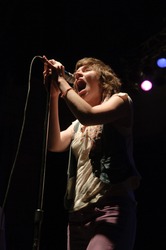 COLUMBUS, OH - JUNE 12: Company of Thieves vocalist Genevieve Schatz performs at the Newport Music Hall, Columbus on June 12, 2009.
