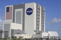 CAPE CANAVERAL, FL - JULY 11: Clouds form around NASA's Vehicle Assembly Building prior to the canceled launch of launch of STS-127 from Kennedy Space Center on July 11, 2009 in Cape Canaveral, Fl.