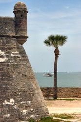Castillo de San Outside of Marcos National Monument in St. Augustine, Florida