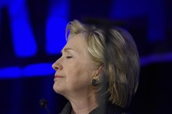 NEW YORK CITY - DECEMBER 13 2015: Former Secretary of State Hillary Rodham Clinton spoke at the National Immigration Integration conference.