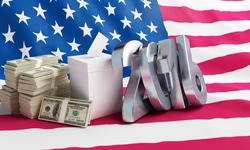 Price of the USA elections in 2016 criminal penalties for bribing voters.3d Illustrations