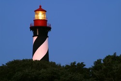 St. Augustine Lighthouse, Florida Horizontal With Copy Space