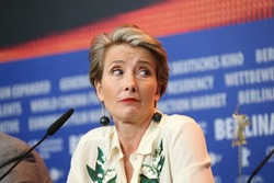 Emma Thompson attends the 'Alone in Berlin' (Jeder stirbt fuer sich) press conference during the 66th Berlinale Film Festival Berlin at Hyatt Hotel on February 15, 2016 in Berlin, Germany.