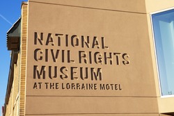 MEMPHIS - MAY 3: National Civil Rights Museum in Memphis on May 3, 2014. The Lorraine Motel is part of the museum and the site where Rev. Martin Luther King, Jr. was assassinated on April 4, 1968.