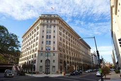 WASHINGTON, DC - NOVEMBER 12: Federal Bureau of Prisons located in the HOLC Building in Washington, DC on November 12, 2015. (Formerly the Federal Headquarters of the Home Owners' Loan Corporation)
