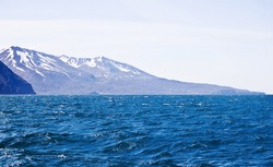 Icelandic coastal landscape in the whale watching grounds by the village of Husavik
