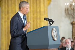 WASHINGTON, D.C. - MAY 19: President Obama awards National Medals of Science and of Technology on May 19, 2016 in Washington, D.C. The ceremony recognized the contributions of top scientists.