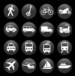 Original vector illustration: Transportation icons design elements