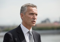 NEW YORK, USA - Sep 20, 2016: NATO Secretary General Jens Stoltenberg during the 71 th session of the UN General Assembly in New York