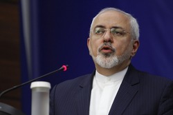 BUCHAREST, ROMANIA - November 09, 2016: Iranian Foreign Minister Mohammad Javad Zarif speaks at the joint press conference with Foreign Minister of Romania, Lazar Comanescu.