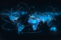 Best Internet Concept of global business from concepts series, connection symbols communication lines. Elements of this image furnished by NASA