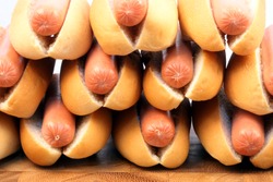 hot dogs on a nice table setting rich in colors and flavors perfect for picnics