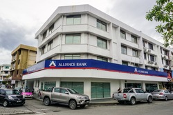 Kota Kinabalu,Sabah-Feb 28,2017:Alliance Bank building in Kota Kinabalu,Sabah.Alliance Bank was selected to be one of the anchor banks & Its successfully anchored the merger with Sabah Bank Berhad