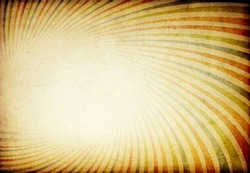 Retro colorful sunburst tunnel background. With space for text or image.